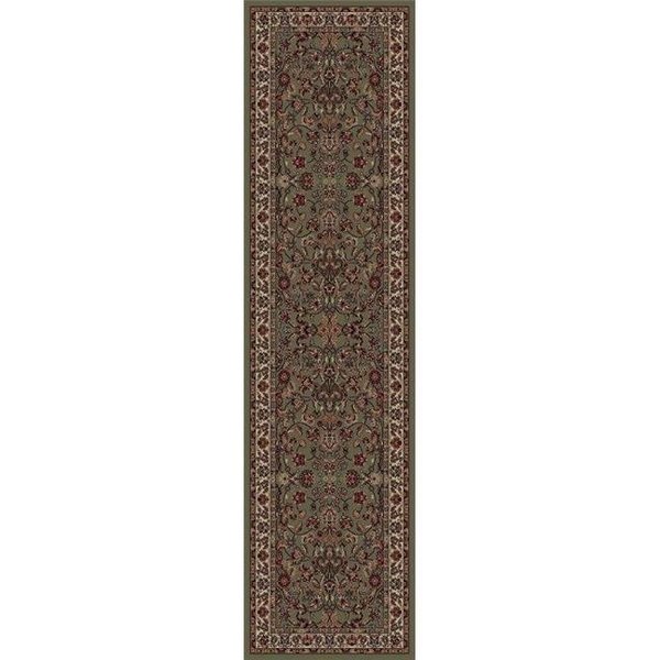 Concord Global Trading Concord Global 20252 2 ft. x 7 ft. 7 in. Persian Classics Kashan - Green 20252